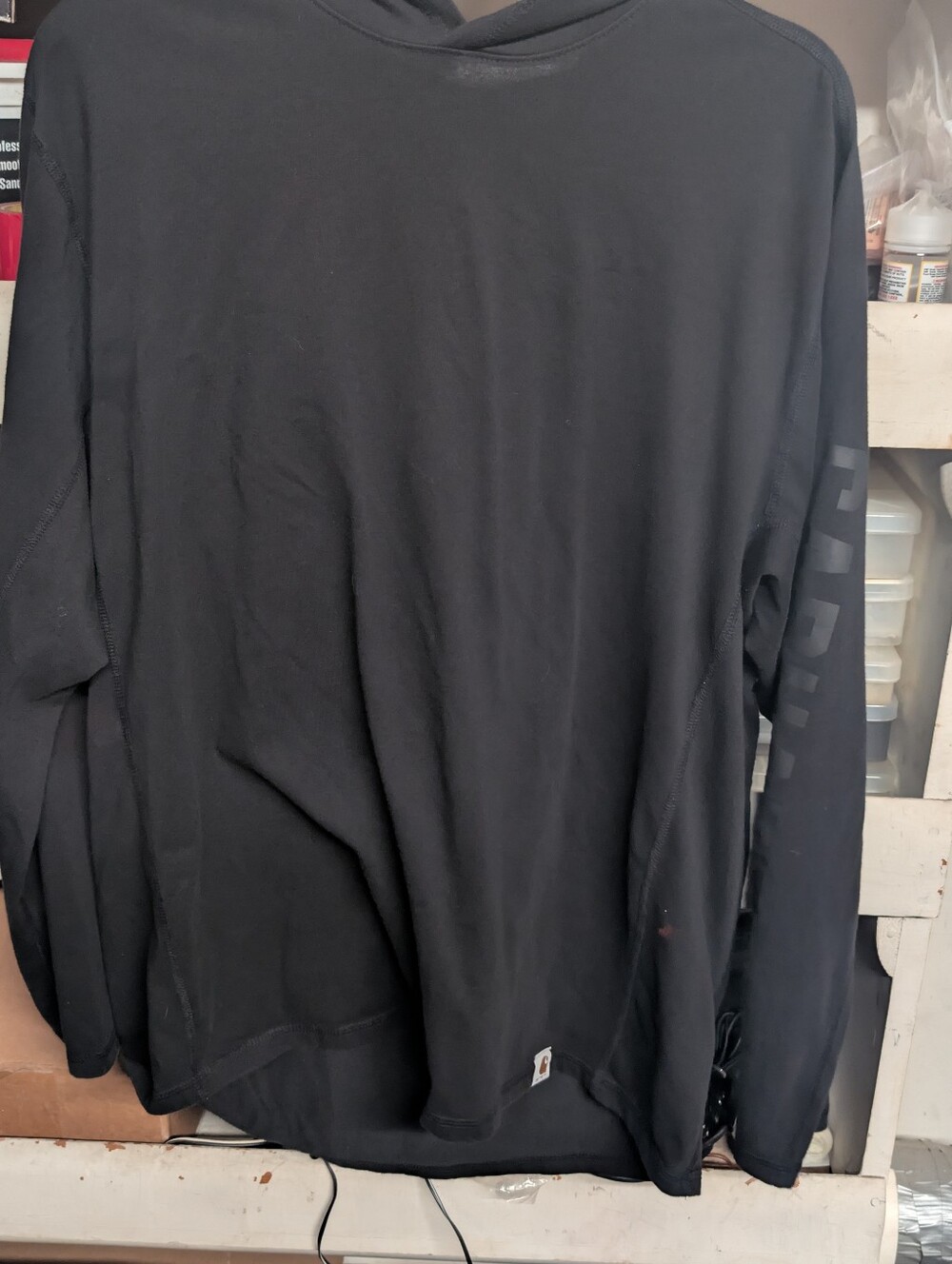 Carhartt Long Sleeve Black Hoodie Performance Tee